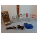Jim Beam Phone Decanter , Schlitz,  Falstaff, A &
