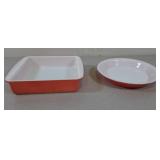Pyrex 9" Pie Plate & 8" Square Baking Dish-