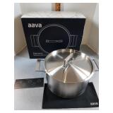 Aava Elements Stainless Steel Stock Pot. New