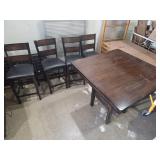 table and 4 chairs 40x40x36"
