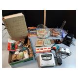 Dictionary,  S & H green stamps, weather radio &