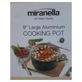 Miranella 9" Large Aluminium Cooking Pot.  New