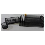 Black Mesh Office Organizers