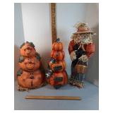 Fall pumpkin & scarecrow decor