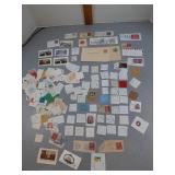 cancelled US postage stamps variety of years