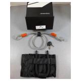 CarbonHead double-strength U-lock and steel cable