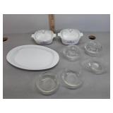 Fire King,  Corning Ware,  Glasbake Casseroles &