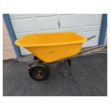 XL True Temper wheelbarrow double wheel poly X