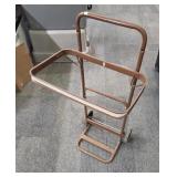 Job site trash bag cart / 2-wheel dolly