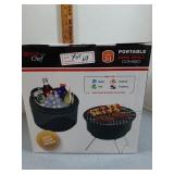 Portable grill and carrier 10.25"