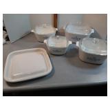 Corningware Casseroles and Browning plate