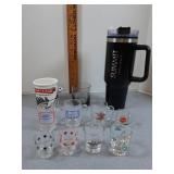 Shot glasses and mini mugs, shark