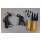 Yard / garden tools & water hose nozzles