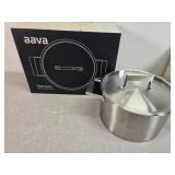 Aava stainless steel stock pot with lid