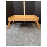 wooden folding bed tray or lap 10" h x 24" x 15"