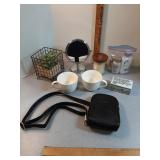 Mirror,  mugs, candle & more