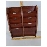 Cherry Wood Office Organizer