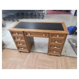 >Leather top desk 50x22x30"