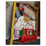 Box full of Christmas and other holiday gift bags