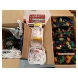 Christmas: Rolls of multicolor string lights