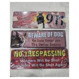 3 new metal novelty signs