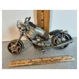Handmade motorcycle sculpture