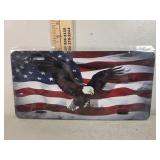 License plate sized metal sign