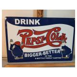 11.5" x 17.5 Drink Pepsi - Cola Bigger better....