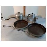 Cookware, small coffee pot and mugs