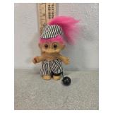 Russ troll doll pink hair prisoner, missing sign