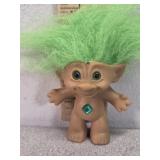 Ace troll doll green hair and belly gem