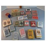 Vtg playing cards: Caravan, Pinochle, Texas,
