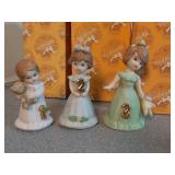 Enesco Porcelain Growing up girls 1,2 & 3