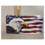 License plate sized metal sign