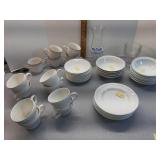 Cups, salad plates, bowls