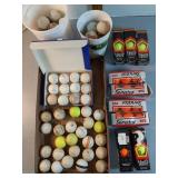 Old golf balls:  Senator, Maxfli & other