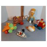 Vtg toys: Tomy, Fisher Price, Bart Simpson &