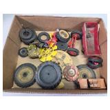 Antique toys parts, tires etc.