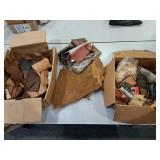 Assorted Leather, Clock Parts+