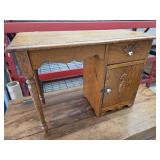 > solid oak wood desk - see pics for size