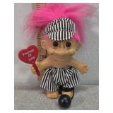 Russ troll doll prisoner of love sign+ball and