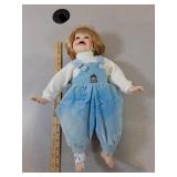 18" Doll Vintage Baby Boy Porcelain Classic