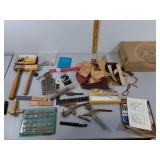 Assorted Leather & Leather Working Tools