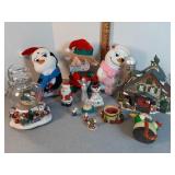 Christmas village & other