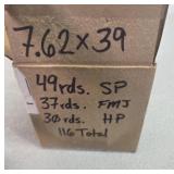 7.62 x 39 ammo ammunition