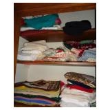 HALL CLOSET ITEMS JOB LOT - TOWELS, SHEETS