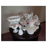 HOBNAIL MILKGLASS WHITE GLASSWARE