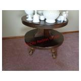 2 TIER WOOD ENDTABLE