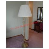 SWING ARM BRASS FLOOR LAMP