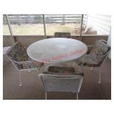 PATIO TABLE & 4 CHAIRS